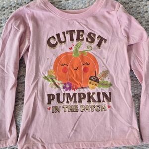 The Children's Place Pink Pumpkin Long Sleeve Tee
